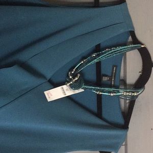 Teal Top and Necklace